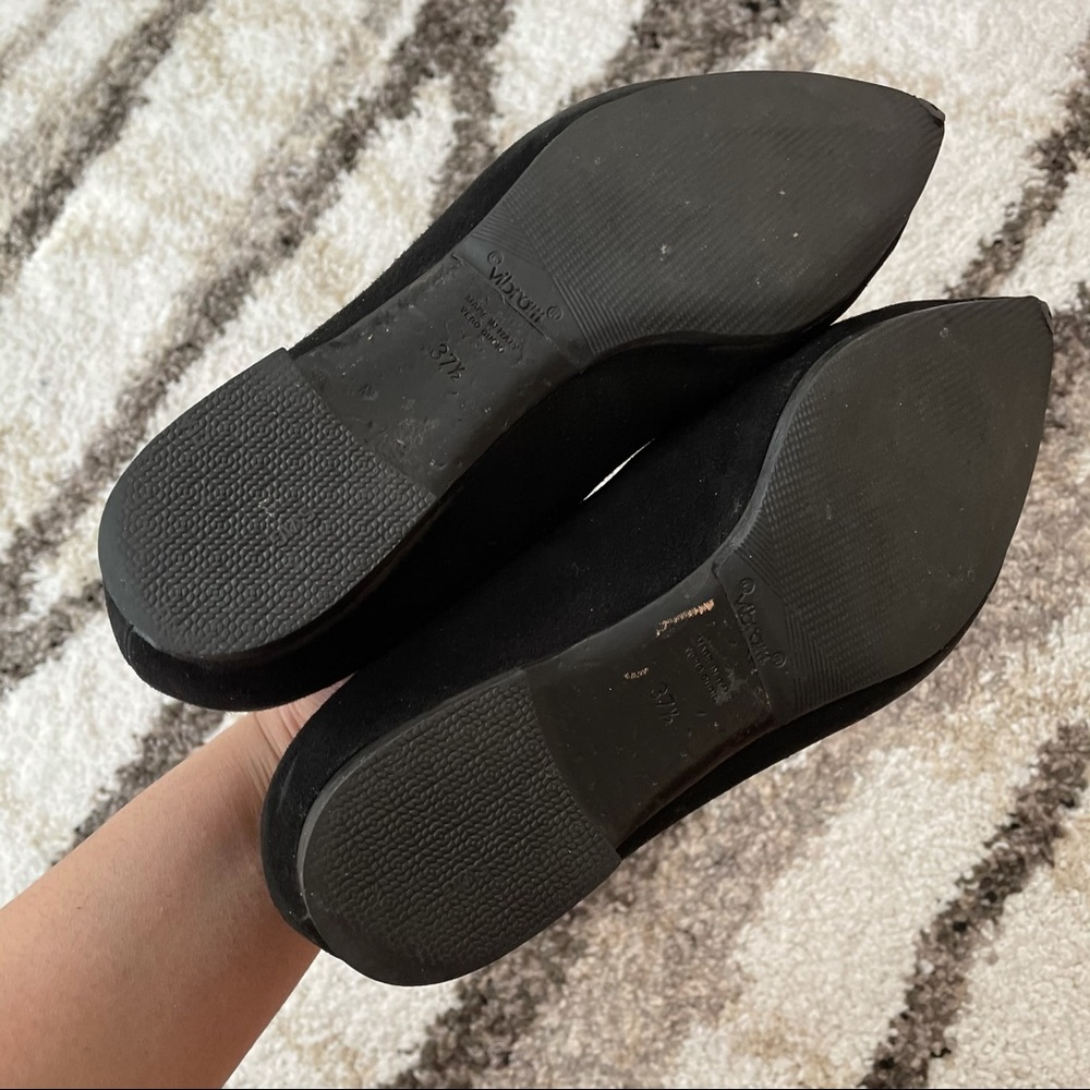 Giorgio Armani Black
Suede Point-Toe Ballerina Flats - Picture 6 of 15